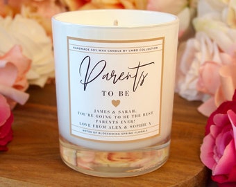 Parents To Be Gift Personalised New Parents Candle | Mummy And Daddy To Be Gifts | Personalised New Parents Gifts