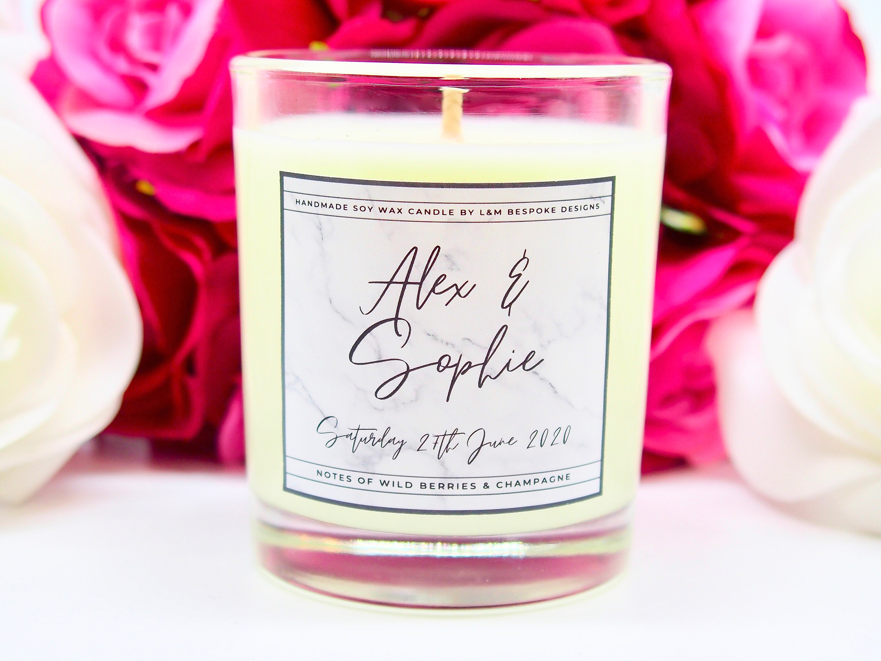 Wedding Favour Candles Wedding Favours Personalised Luxury Etsy