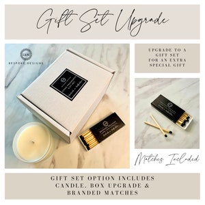 New Home Gift Set New Home Candle Housewarming Candle And Matches Gift Set Send Direct Gift Set image 2