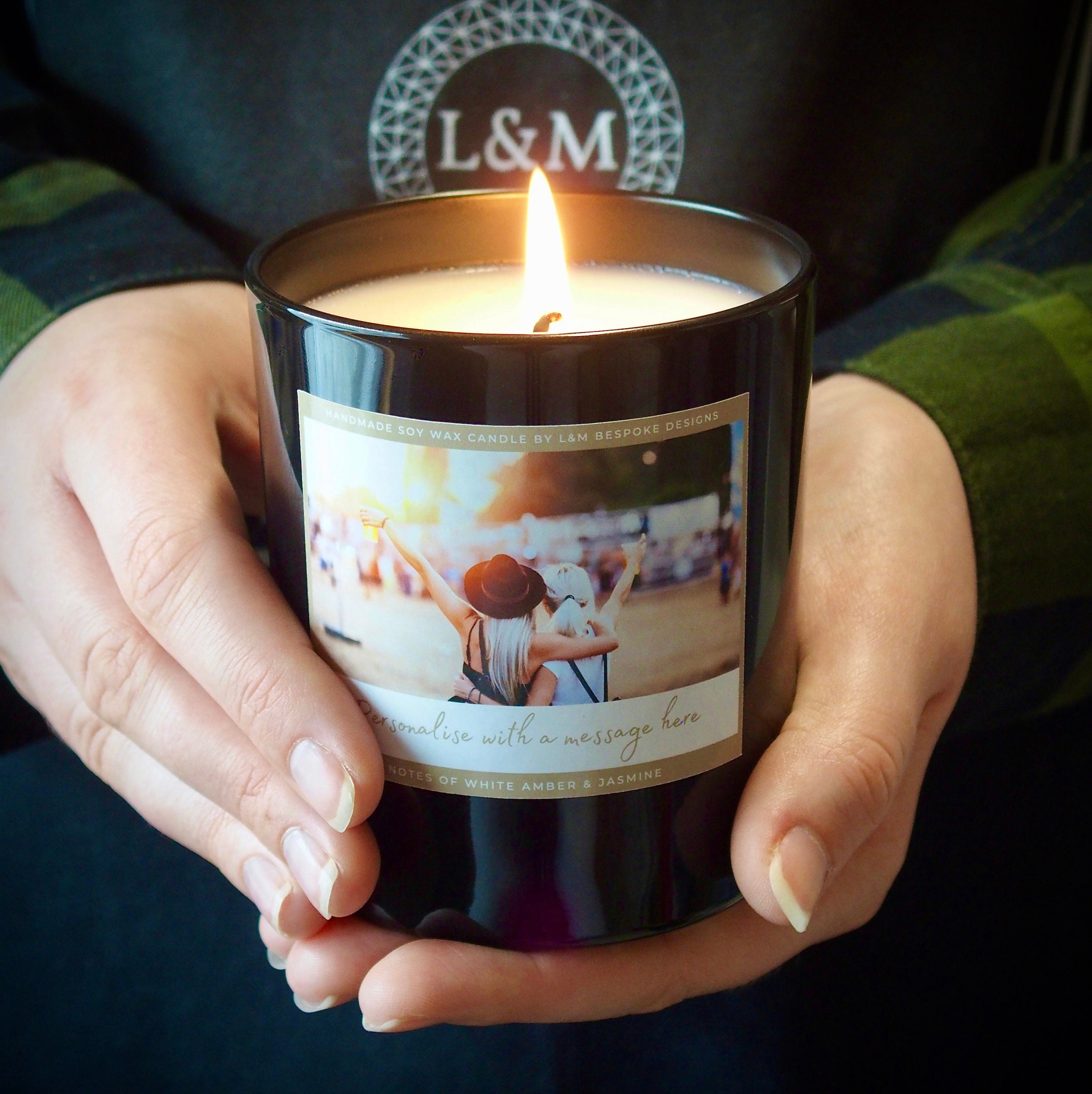 Personalised Photo Candle Personalised Candle Gift Scented Etsy UK