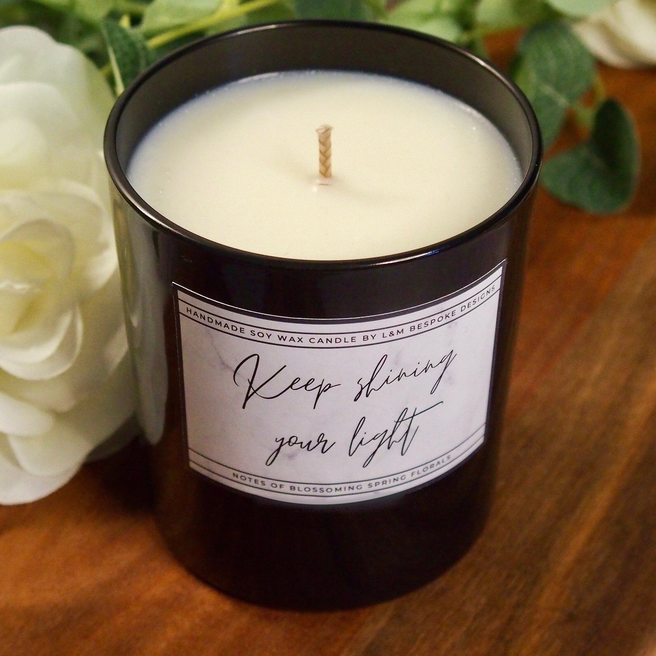 Personalised Candle Personalised Message Soy Wax Candle Name Etsy UK