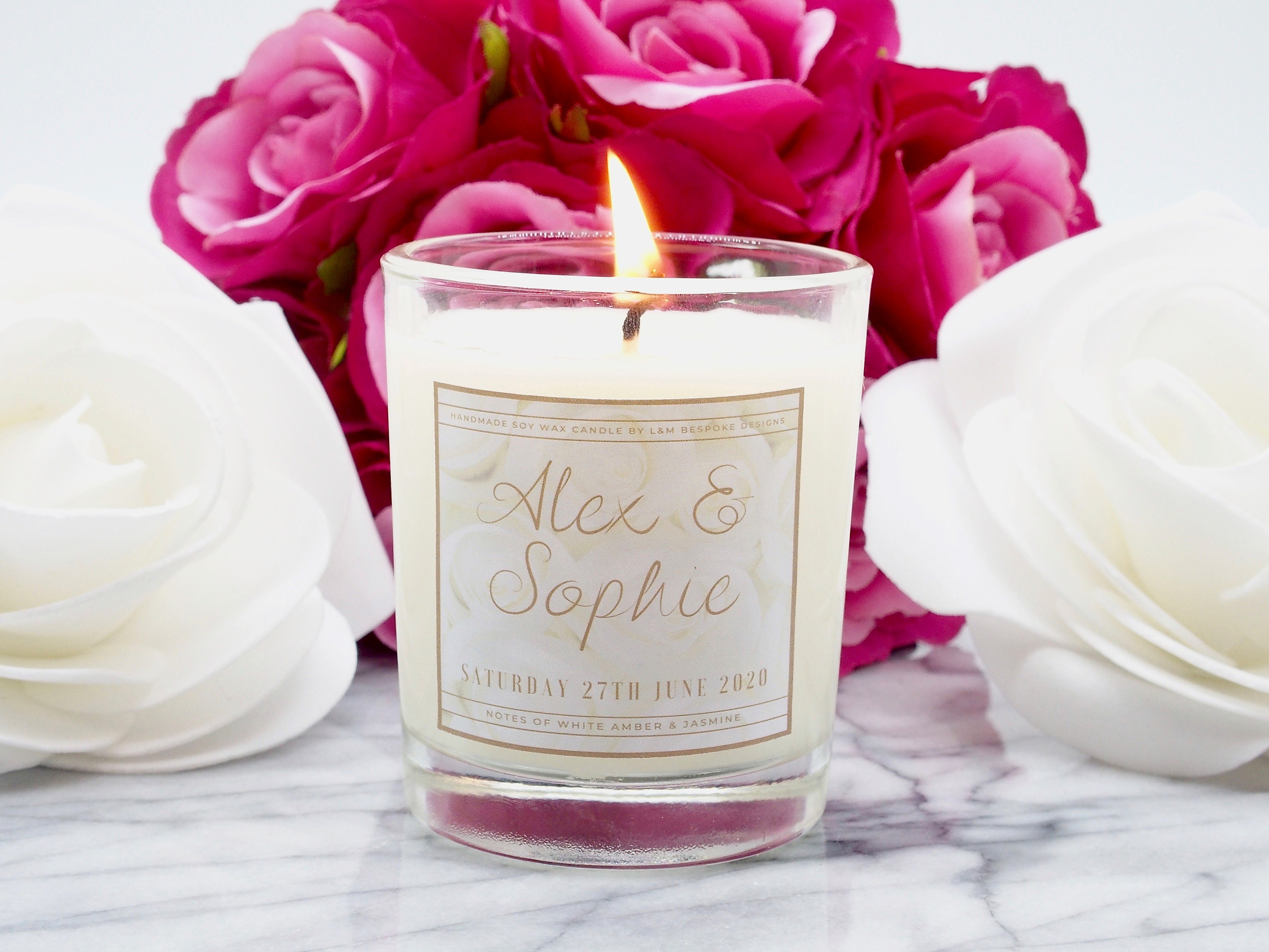 150 Wedding favour candles personalised wedding candles Etsy