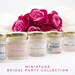 Bridal Shower Candles, bridesmaid gift, bridal party candle favours, bridesmaid proposal, soy candles, personalised gift, vegan mini candle 