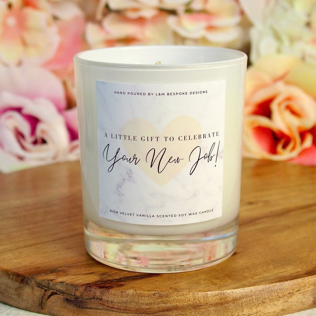 New Job Gift Scented Candle New Job Celebration Gift New Etsy UK