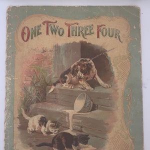 Vintage McLoughlin Bros. Counting Book: &quot;One Two Three Four&quot;