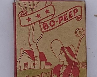 Vintage Bo Peep Crayons, Linton Pencil Co, Lewisburg, TN, Little Bo Peep, Vintage Color Pencils, Bo-Peep Crayons,