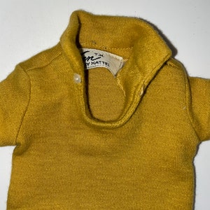 Vintage Ken Mattel Gold Polo Shirt