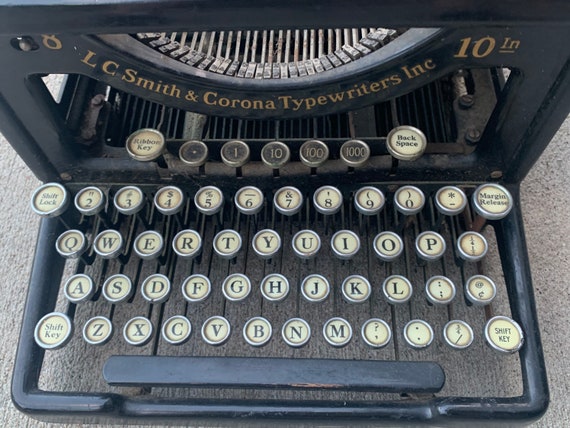 【ビンテージ】大型 米国 アンティーク SMITH-CORONA タイプライター アンティーク タイプライター スミス -通販-ローズボールアンティークス