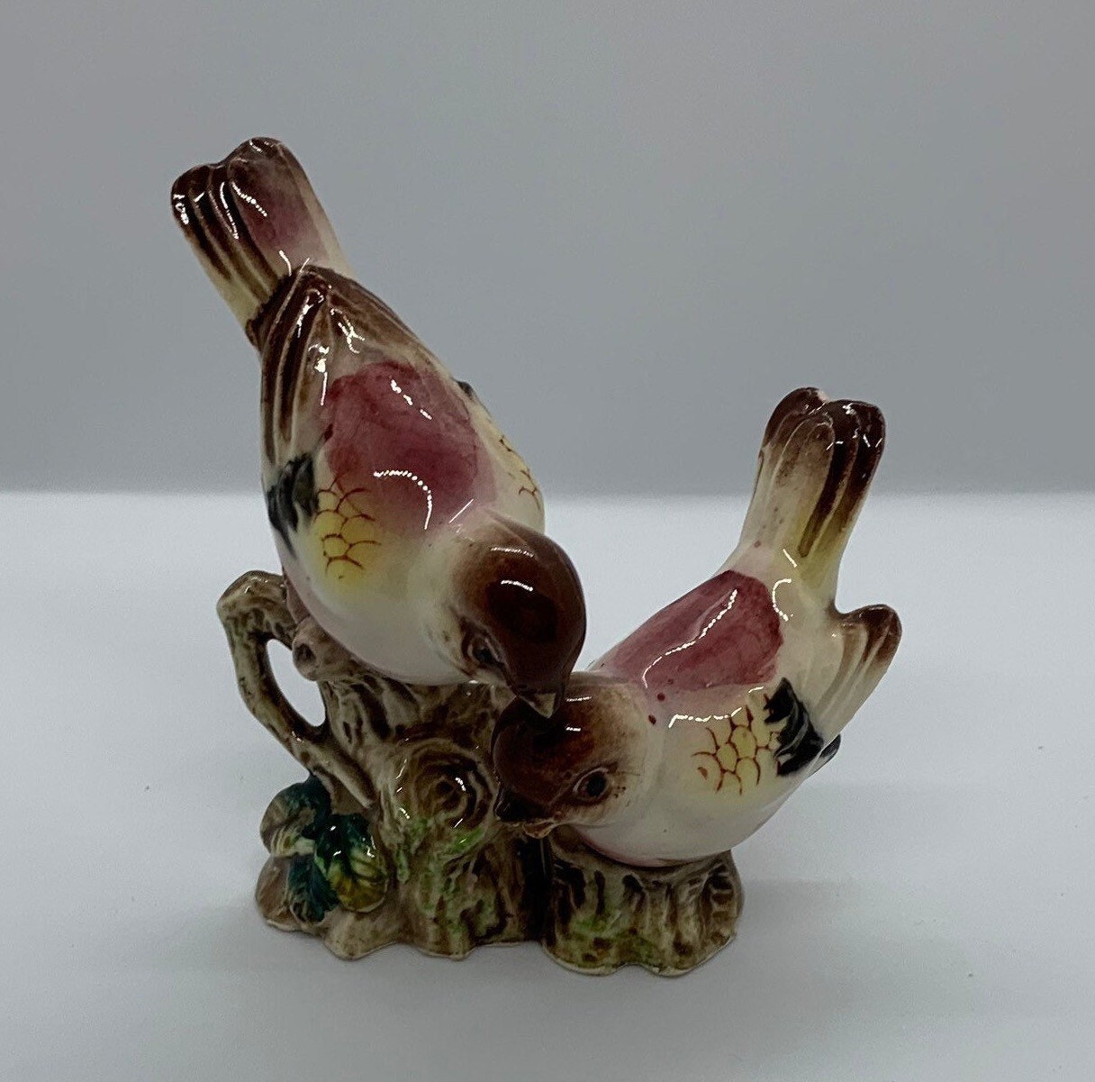 Vintage Pair Of Bird Figurines Pretty Bird Statue Birds Etsy