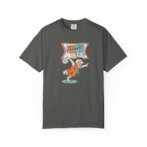 Vintage Fred Flintstone Bowling Twinkle Toes Unisex T-Shirt, lustiges Cartoon-Grafik-T-Shirt, Retro Flintstones Geschenk, Baumwollhemd, weiches T-Shirt,