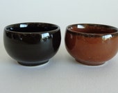 Sake cups set 2 Japanese Mishima ART Pottery Sake cups pair ,S2066