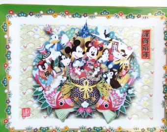 Japanese Decorative Disney Plate Vintage Collectible High-quality porcelain Plate with stand #S8378