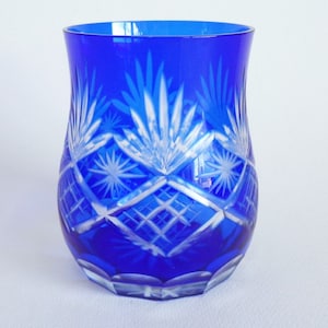 Japanese Edo Kiriko cut glass Vessel  #S6947