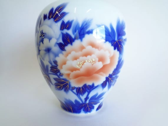●JAPANESE MODERN VINTAGE FLOWER VASE● Fukagawa Flower Vase, Vintage Japanese FUKAGAWA-SEIJI Fine