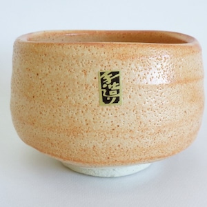 Chawan tea bowl ,Vintage Japanese Mino-yaki Shino Artistic pottery glazed Massive Hand made Matcha tea bowl,Signed by potter #S7033