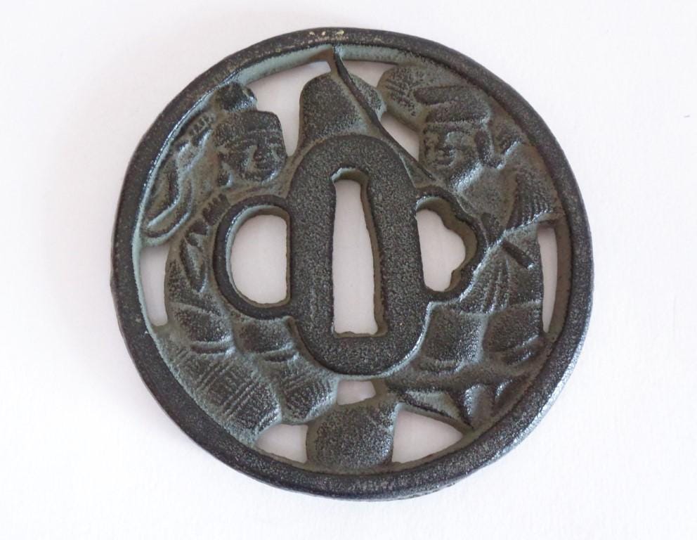 Iron tsuba - Etsy 日本
