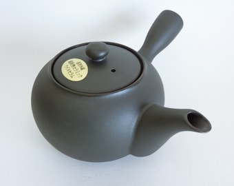 S7490# Classic Kyusu teapot Japanese Banko pottery Yokode no Kyusu with Stainless Steel Strainer ,unused