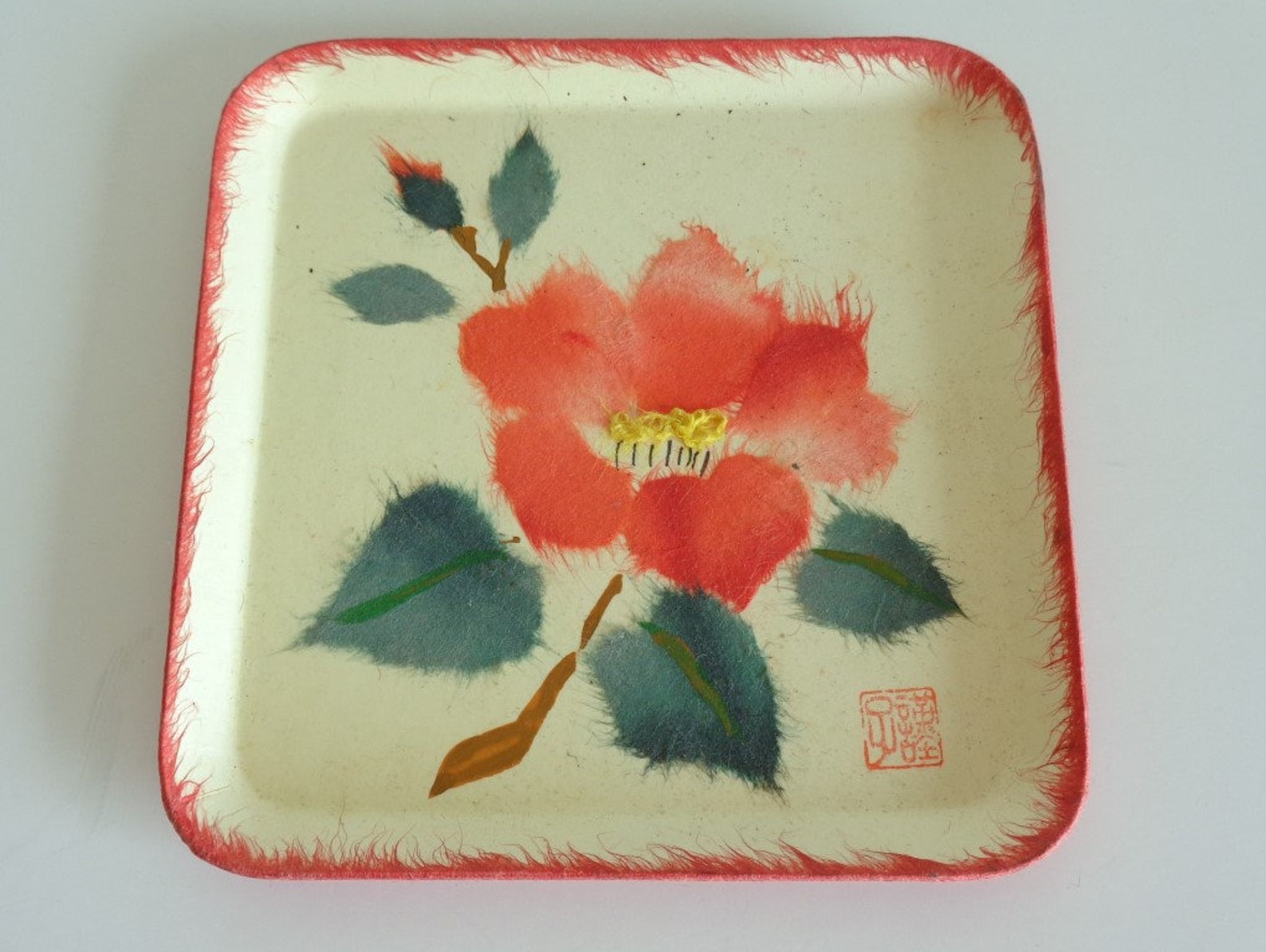 Japanese Chigirie ART paper DECORATIVE plates Washi Rice Etsy