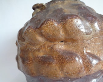 アンティークの巨大な容器 丹波花瓶・壺 日本製 丹波焼 灰釉陶器 江戸