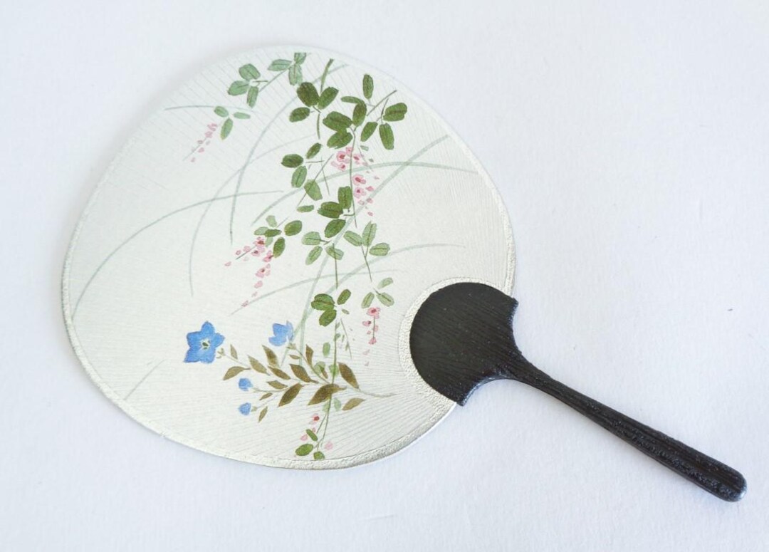 Japanese Uchiwa Fan for Greeting Card, Kyoto Small Size Fans, Made in ...