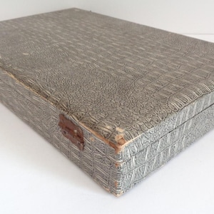 Japanese Mahjong Luxury set Bamboo base tiles Antique kit, wooden case, "Time traces" #BM2 image 14