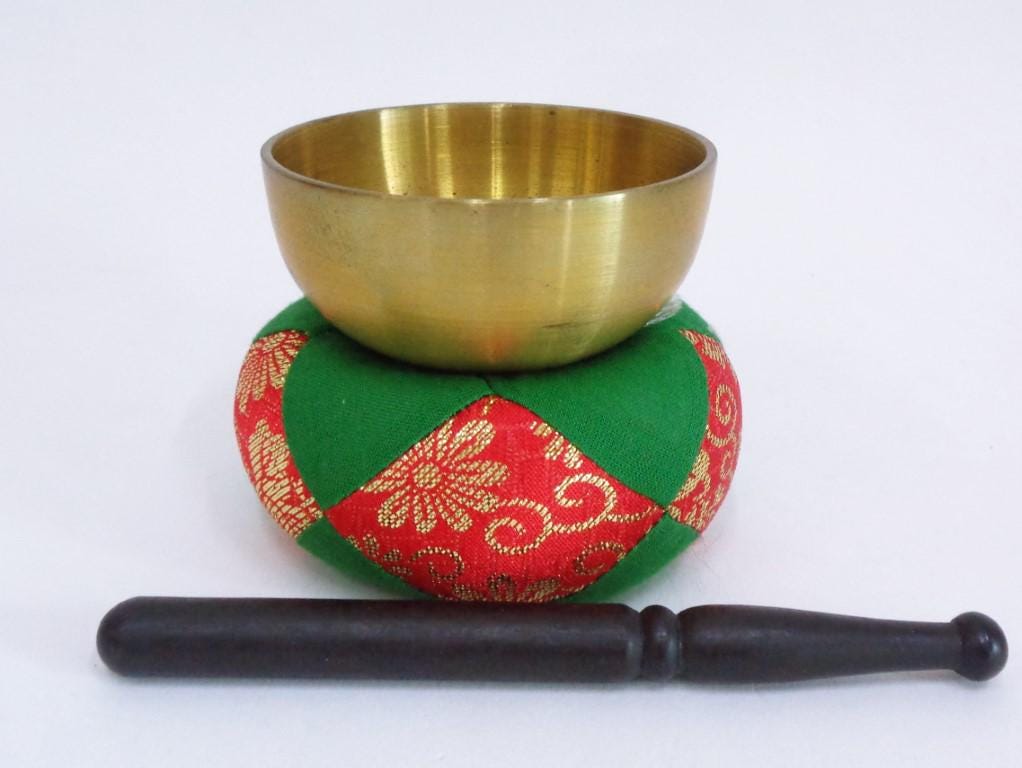 Buddhist Altar Singing Bowl Orin Rin Long Sound, Japanese High