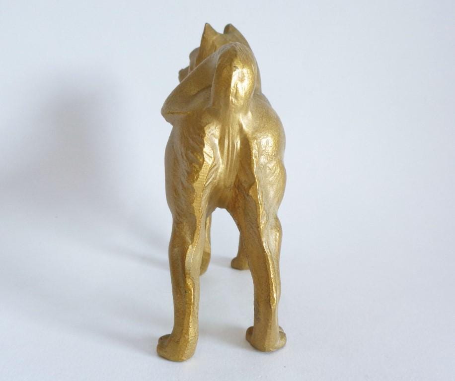ヴィンテージ日本の南部鉄器鋳鉄秋田犬の彫刻 - Etsy 日本