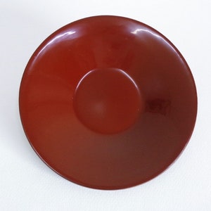 Posavasos de madera Chataku, plato de té de madera lacada Urushi rojo bermellón CHATAKU hecho a mano japonés Yamanaka, sin usar, precio por unidad n.° 7320