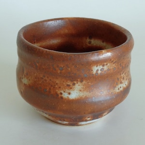 Guinomi Sake cup Japanese Shino  ART pottery #S1410