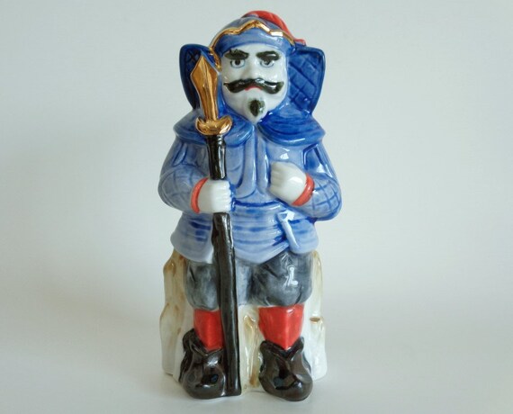 Tokkuri Bottle Bishamon God Of War Japanese Arita Yaki Art Etsy
