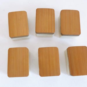 Japanese Mahjong Luxury set Bamboo base tiles Antique kit, wooden case, "Time traces" #BM2 image 7