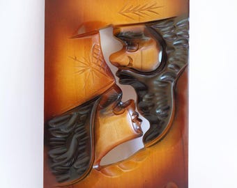 ヴィンテージアイヌ木彫：北海道の女性たち、日本の民芸品 - Etsy 日本