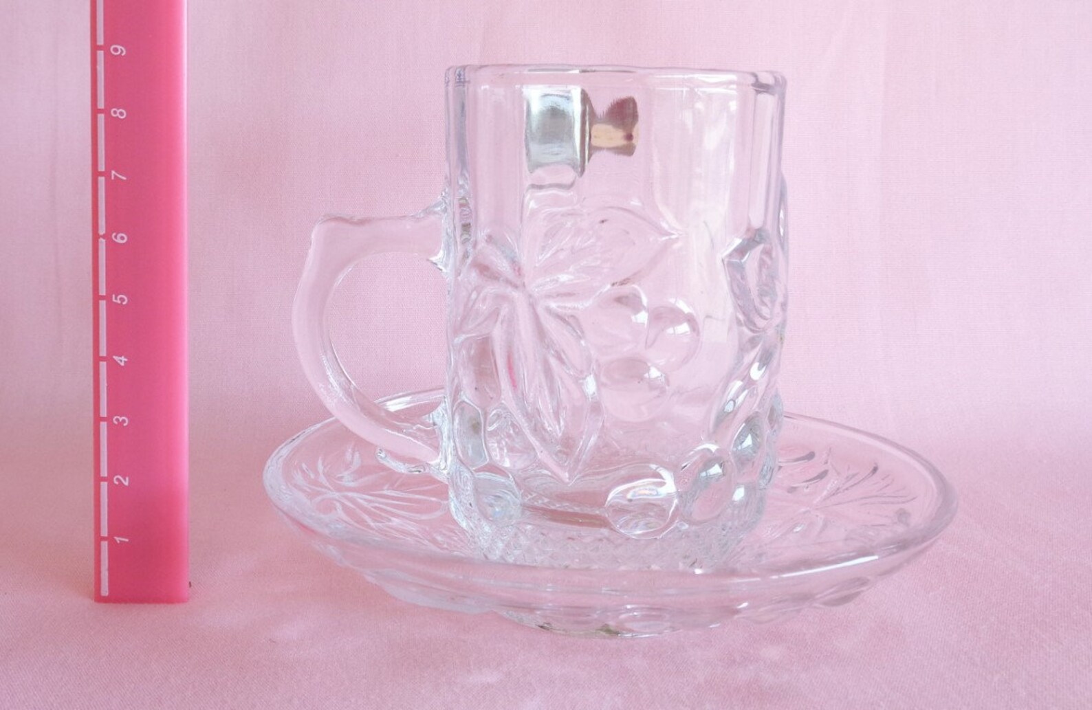 Glass Cup and Saucer Set / Soga Japan Glass Coffee Tea Cup & Etsy