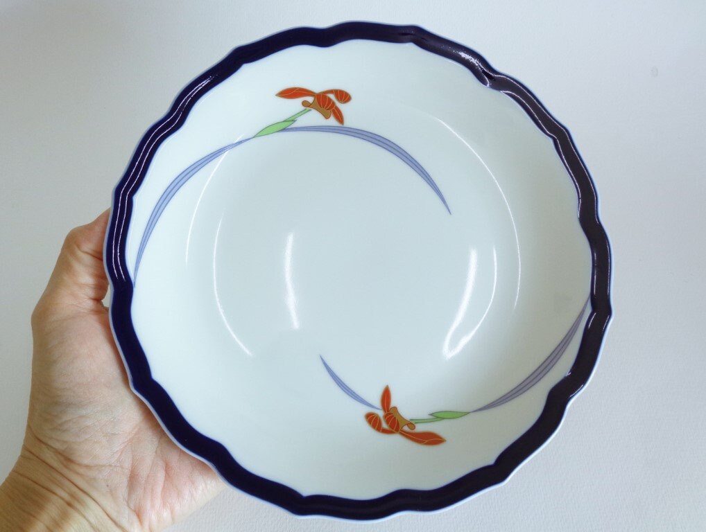Koransha Plates Set 5 Pcs.vintage Orchid Lace Plate Porcelain
