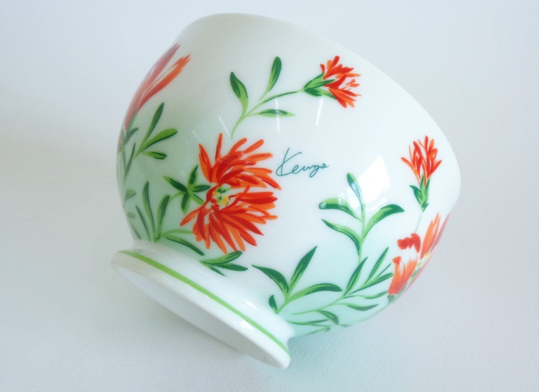 Japanese Kenzo Superb Porcelain Bowl Vintage Chawan, RARE #S6663
