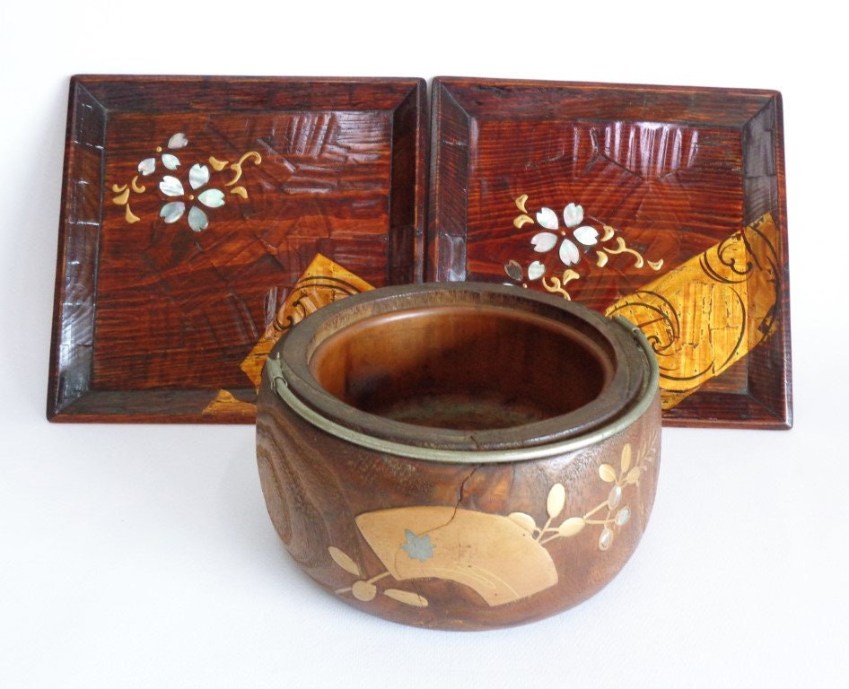 火鉢　アンティーク　茶道 Antique hibachi - Etsy 日本