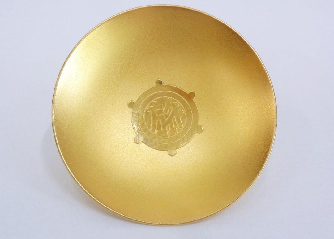 Japanese Sakazuki Sake Cup 24K Gold Plated Vintage Collectible Cup