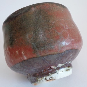Massive Chawan Handcrafted Artistic stoneware   , Vintage Japanese Fine Art pottery Chawan Matcha tea bowl #S4079