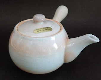 Kyusu teapot Japanese Hagi technique Tsubaki-gama Handmade pottery  #8503