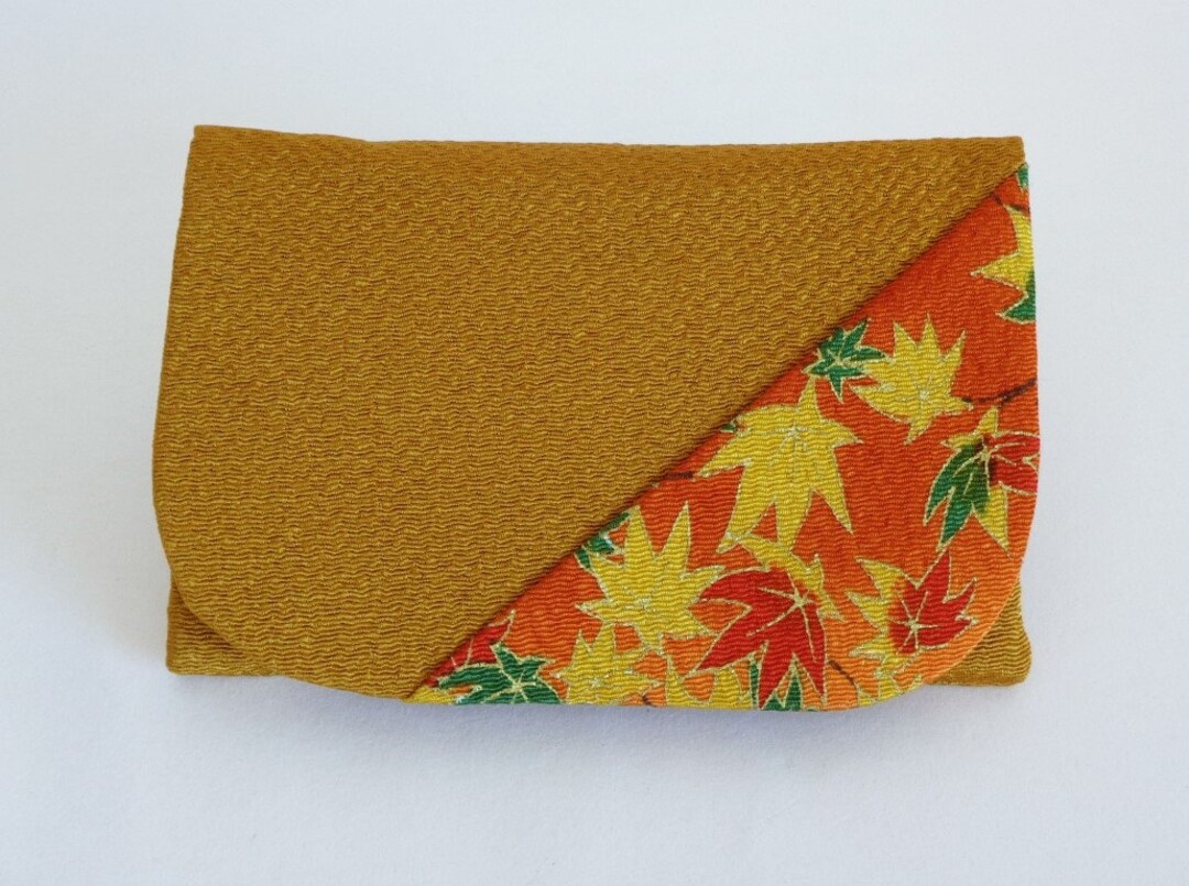 Japanese Tissues Paper Purse With Mirror Covered With