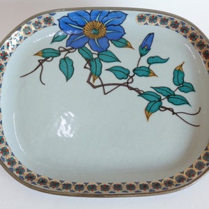 Kutani-yaki Hand painted ART pottery serving platter/serving tray/serving dish,marked ,S2534