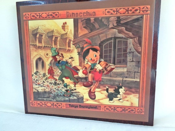 60'sヴィンテージ Disney ディズニー ピノキオ ウォールミラー 壁掛け 60'sヴィンテージ Disney ディズニー ピノキオ ウォールミラー
