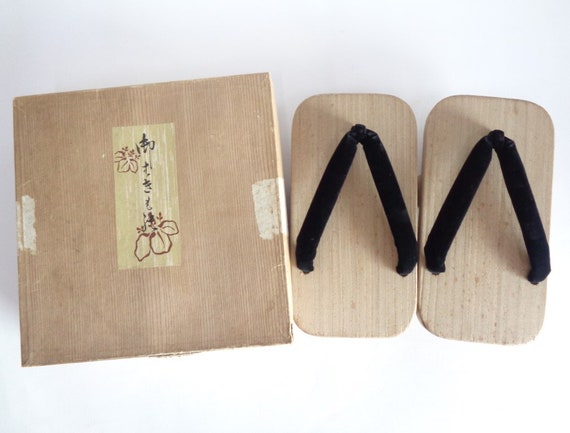 S7013# Japanese Geta Men's Wooden Clogs ,Vintage … - image 7