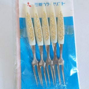 Dessert Forks set 5 ,Small forks, Japanese Stainless Steel Forks #S4698