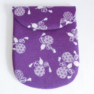 Estuche para calcetines Tabi Estuche para kimono hecho a mano de seda japonesa Chirimen Estuche para kimono de lujo para guardar calcetines tabi tradicionales Kohaze, sin usar n.° 7272
