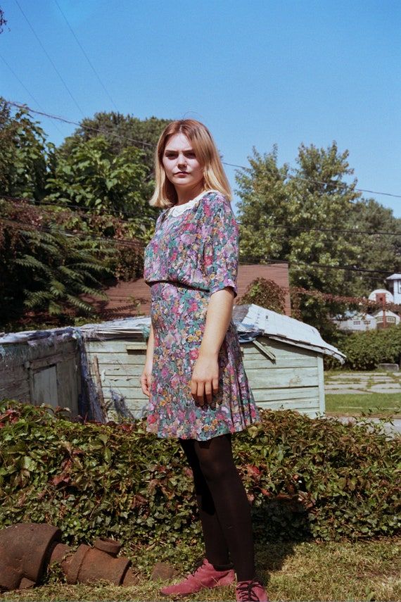 Vintage Carole Little floral dress