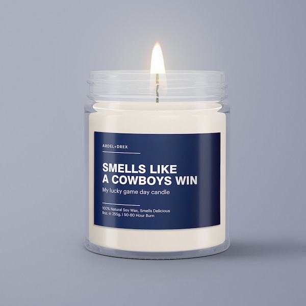 Dallas Cowboys Candles Etsy