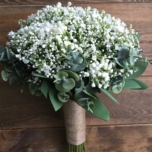 Artificial Baby's Breath Bouquet Gypsophila Bouquet Etsy
