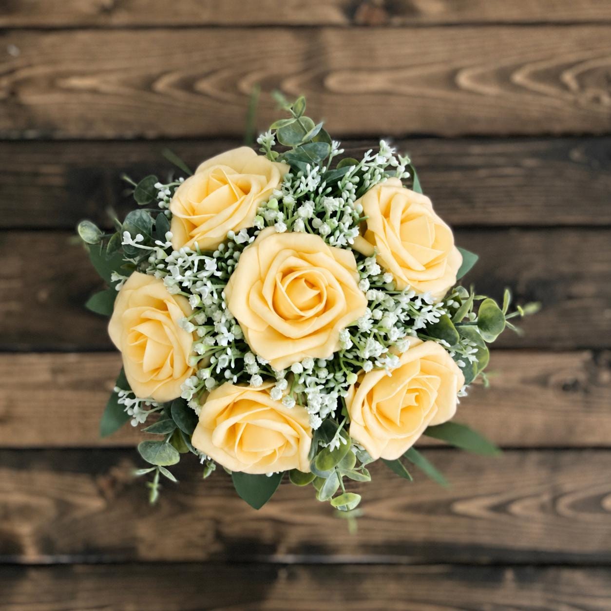 Creamy Yellow Wedding Bouquet