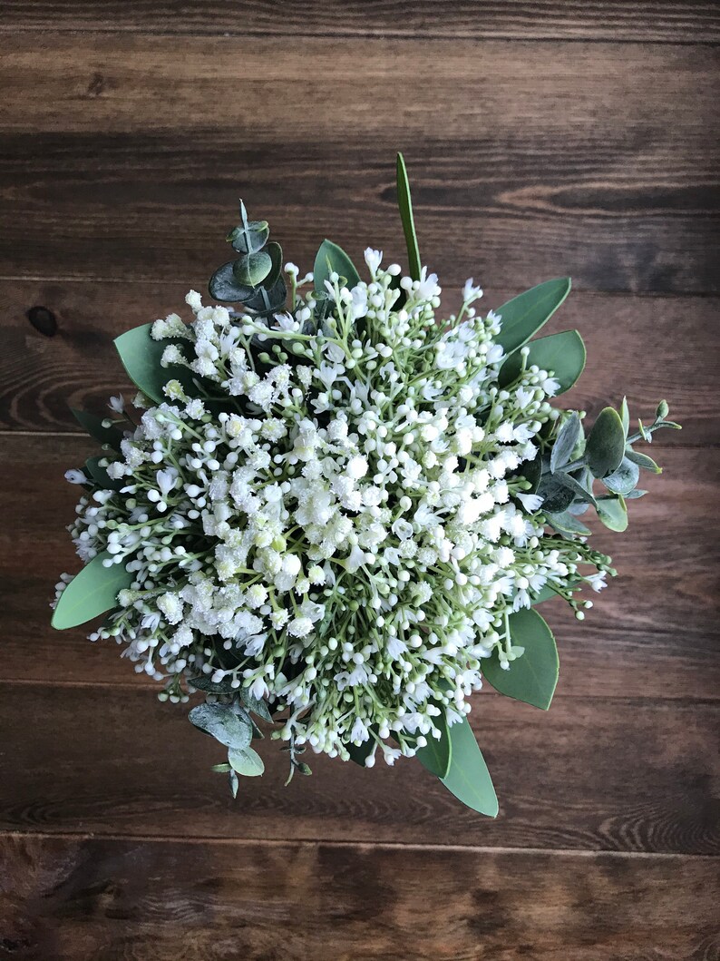 Artificial Baby's Breath Bouquet Gypsophila Bouquet Etsy